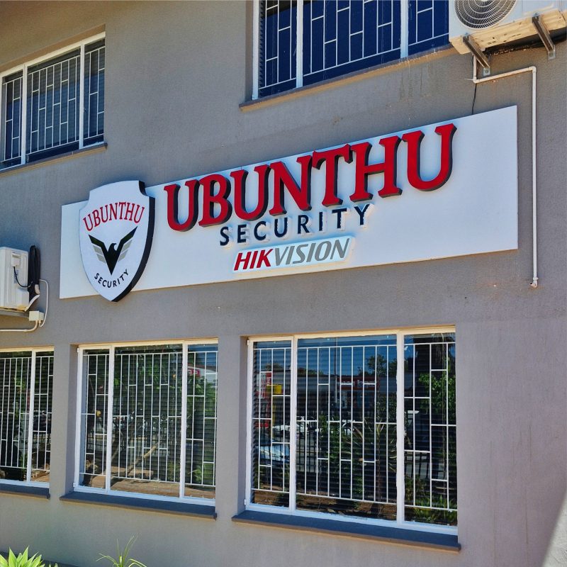 Ubunthu — fabricated shopfront signage